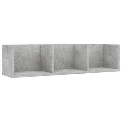 étagère murale bois en 3 parties 75x18x18 cm - Gris étagère murale