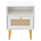 Table de nuit rotin robuste -