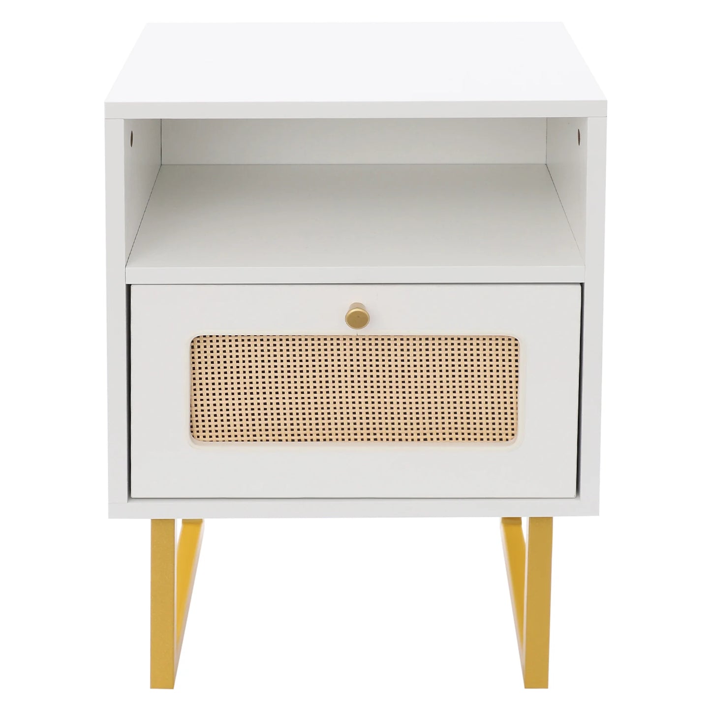 Table de nuit rotin robuste -