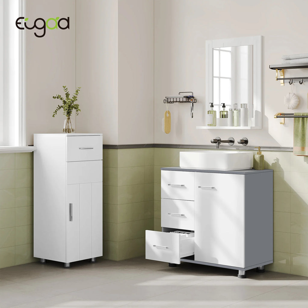 Meuble de rangement à tiroirs blanc -