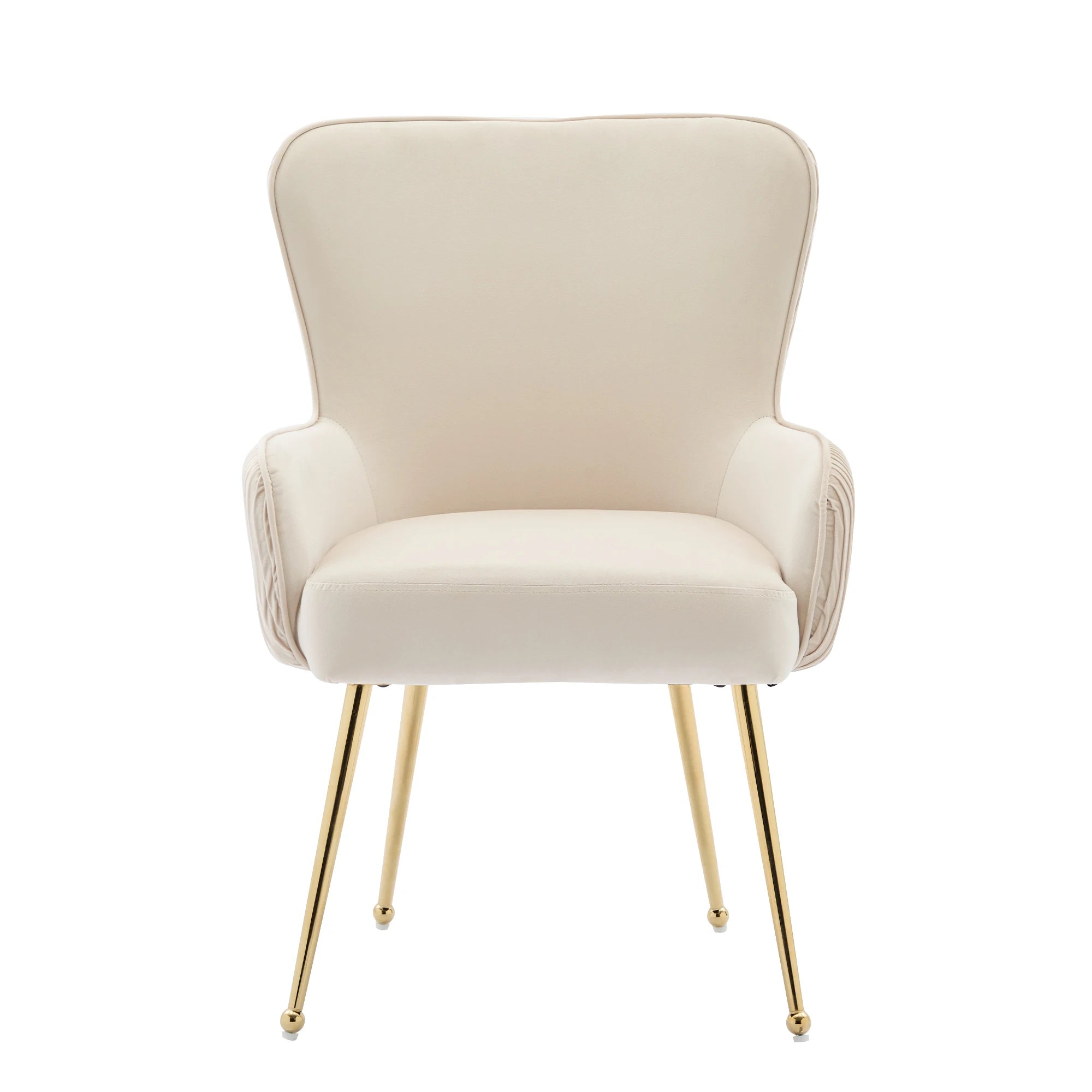 Chaise salle à manger velours blanc 2 ensembles de luxe -