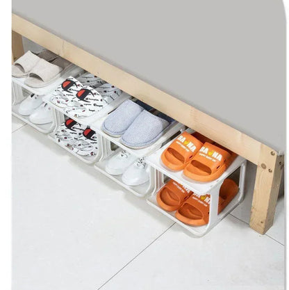 Meuble à chaussure d'entrée en forme de cube simple -