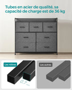 Meuble de rangement pour chambre structure en métal -