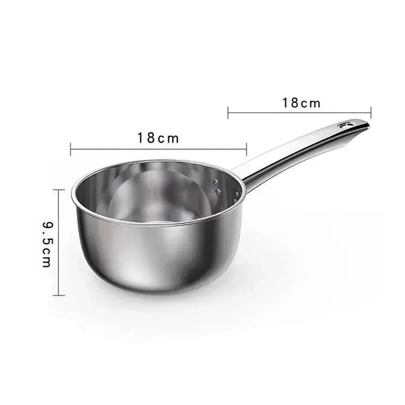 Petite casserole inox sans couvercle - L