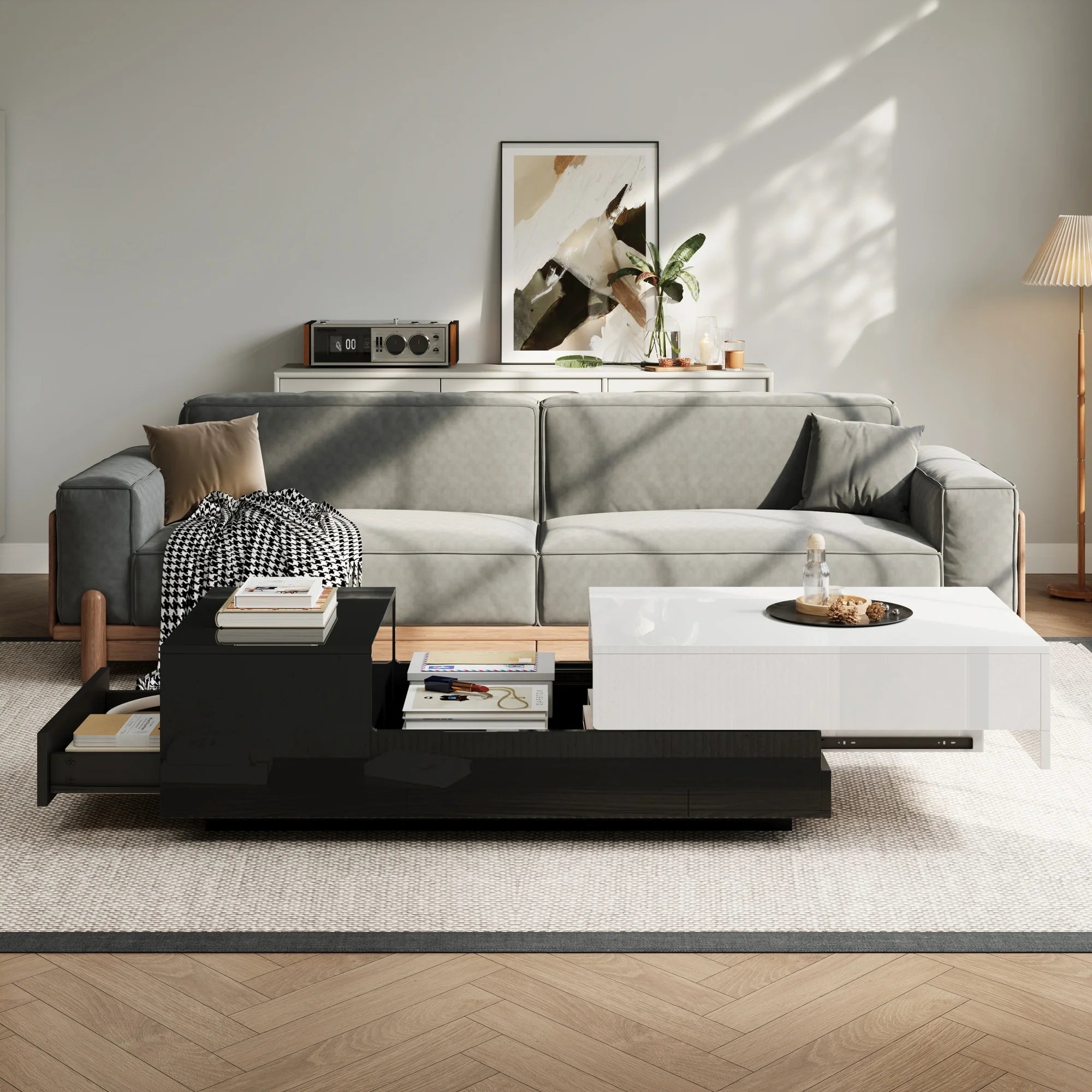 Table basse convertible de luxe -