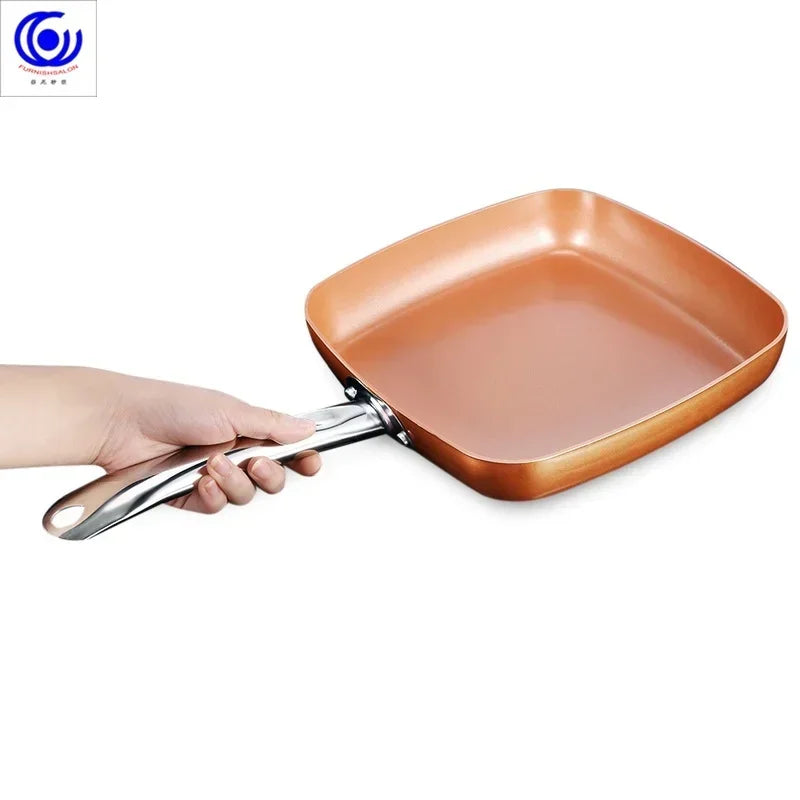 Poêle céramique antiadhésif carré -