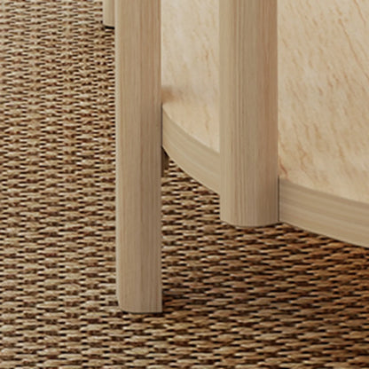 Table basse bois double plateau -