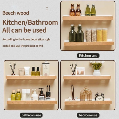 étagère murale bois massif - vendu à l'unité -