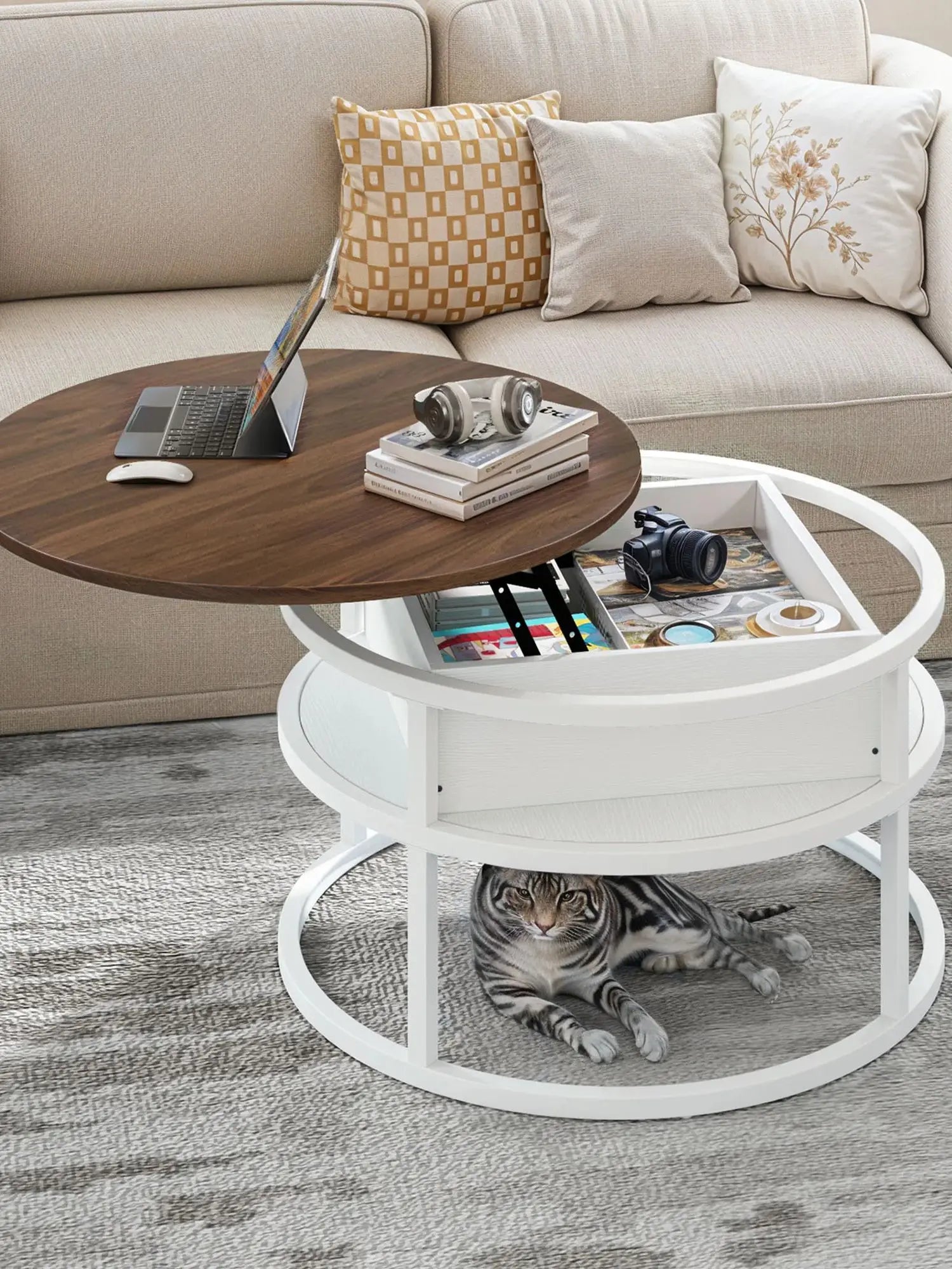 Table basse petit et relevable moderne -