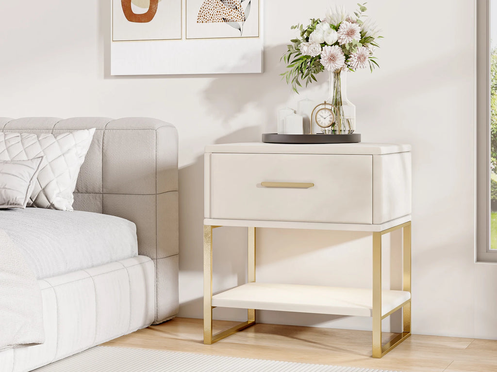 Table de nuit ado blanche 1 pièce -