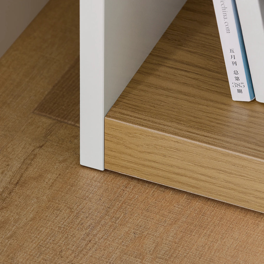 Table de chevet blanche simple pour livre -