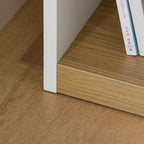 Table de chevet blanche simple pour livre -