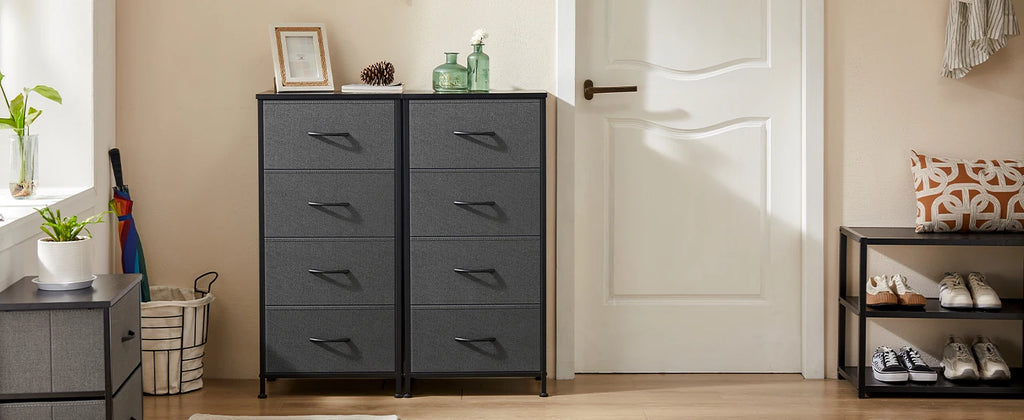 Meuble de rangement pour vêtements à structure en acier -