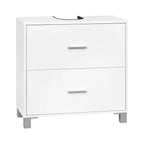 Meuble salle de bain design luxe simple 60x30x60cm - Blanc Meuble salle de bain