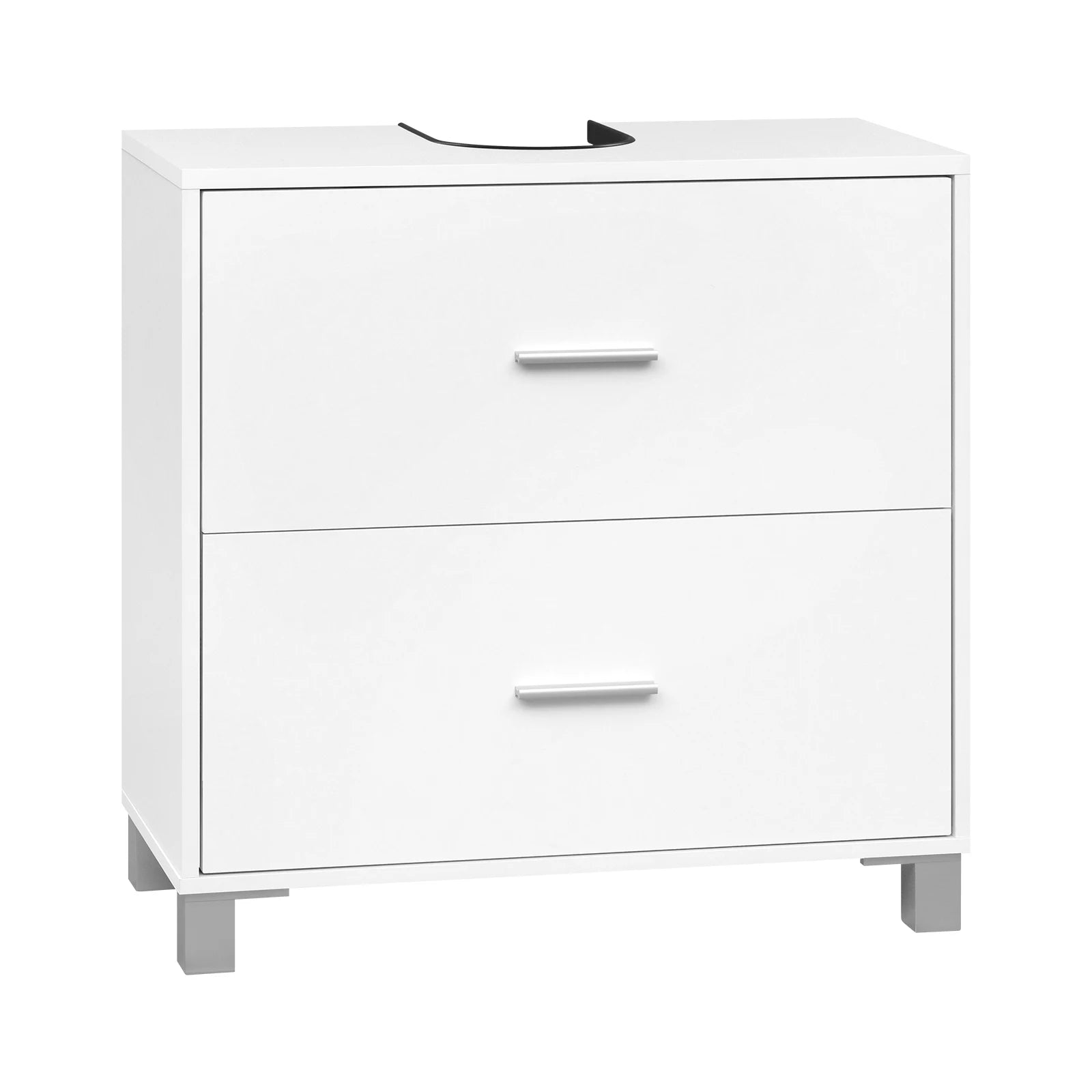 Meuble salle de bain design luxe simple 60x30x60cm - Blanc Meuble salle de bain