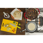 Poêle en fonte solide et plat -