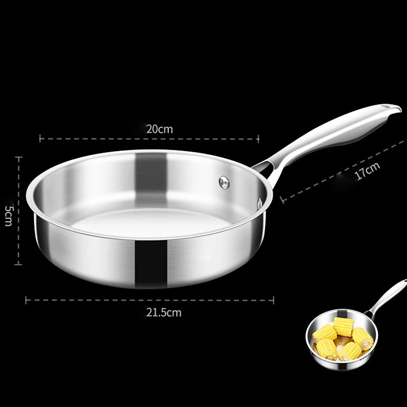 Petit Poêle inox pour le déjeuner - 20cm