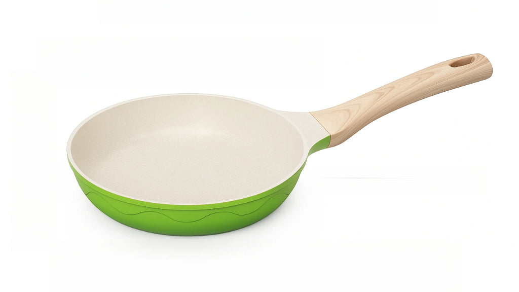 Poêle céramique à frire non toxique - Vert