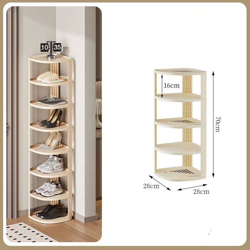 Meuble à chaussure original pour coin de mur - A
