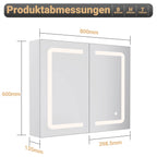 Petit meuble salle de bain mural à led -