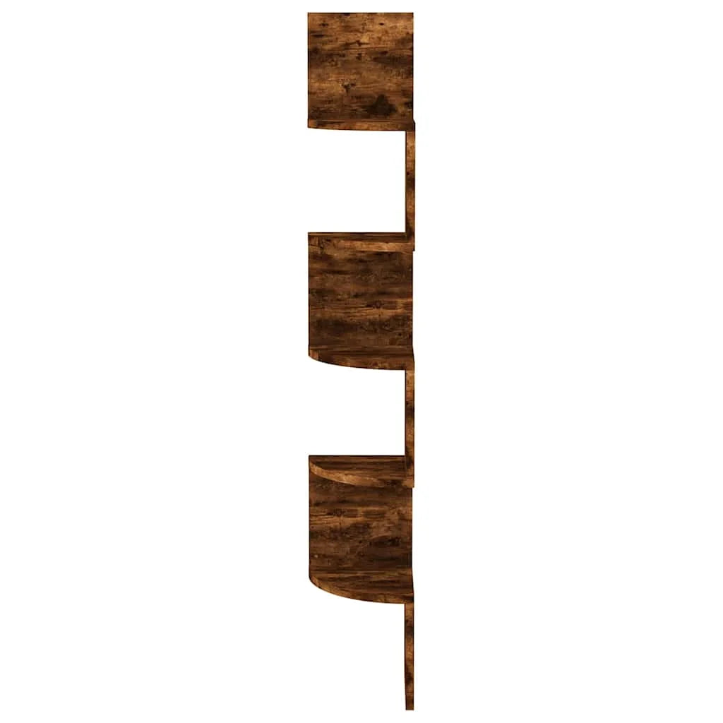 étagère murale d'angle 19x19x123 cm -