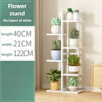 Étagère plante en bois massif pour balcon - FA