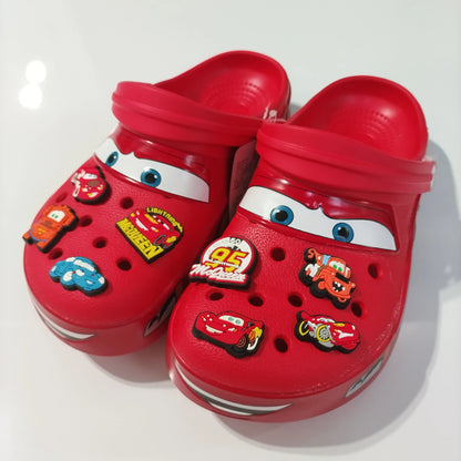 Crocs cars 95 McQueen avec jibbitz et fourrure interne -