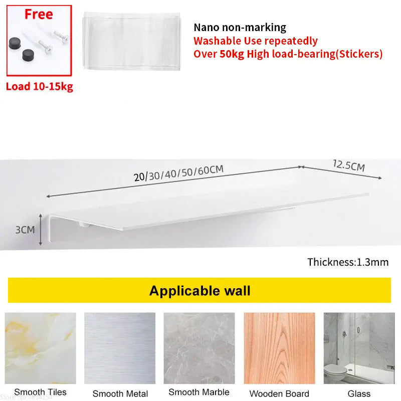 Étagère salle de bain flottante murale -