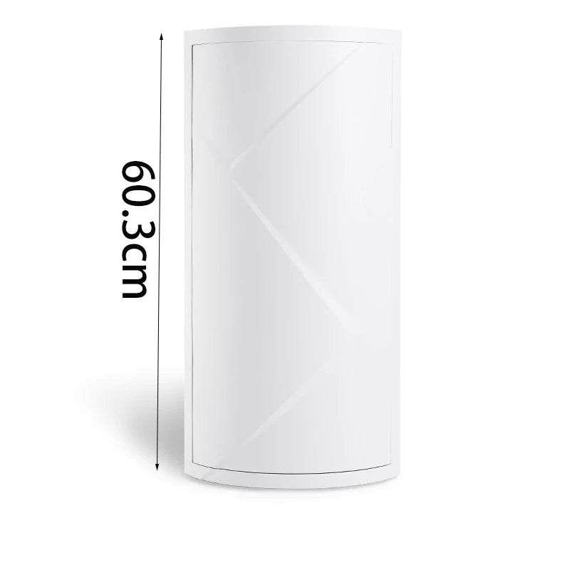 Étagère d'angle originale et moderne - Blanc 3 niveaux