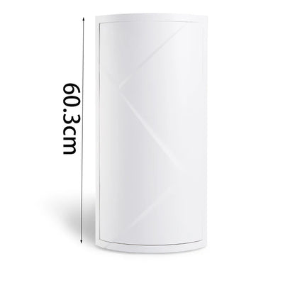 Étagère d'angle originale et moderne - Blanc 3 niveaux