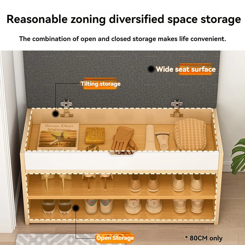 Meuble à chaussure banc avec possibilité de s'assoir -