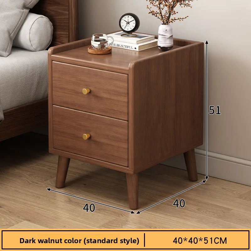 Table de chevet bois foncé de haute qualité - AB