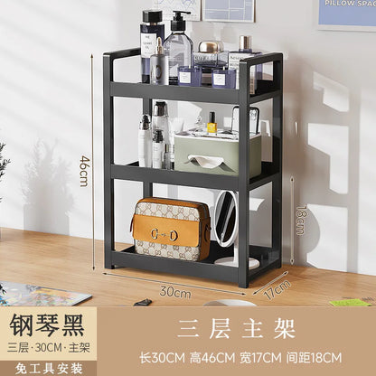 étagère bureau pour fourniture - 3Tier Noir 30cmA