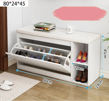 Meuble à chaussure banc premium - E