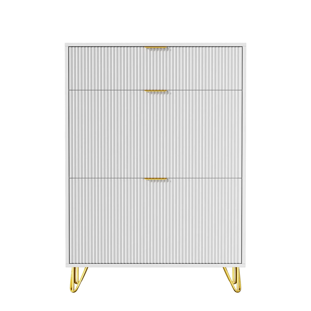 Meuble à chaussure moderne en bois blanc -