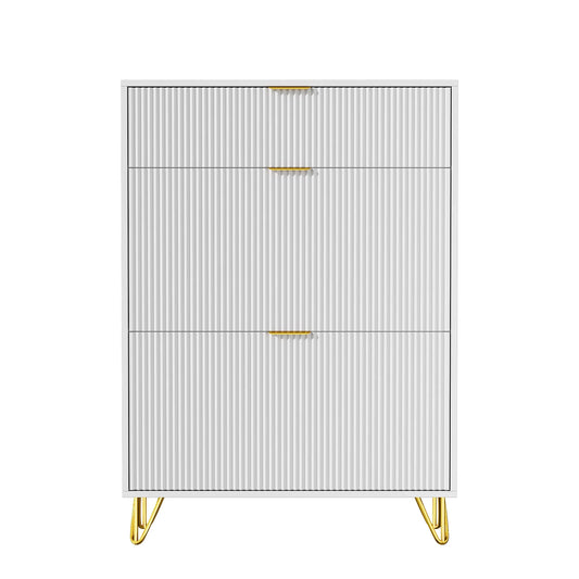 Meuble à chaussure moderne en bois blanc -