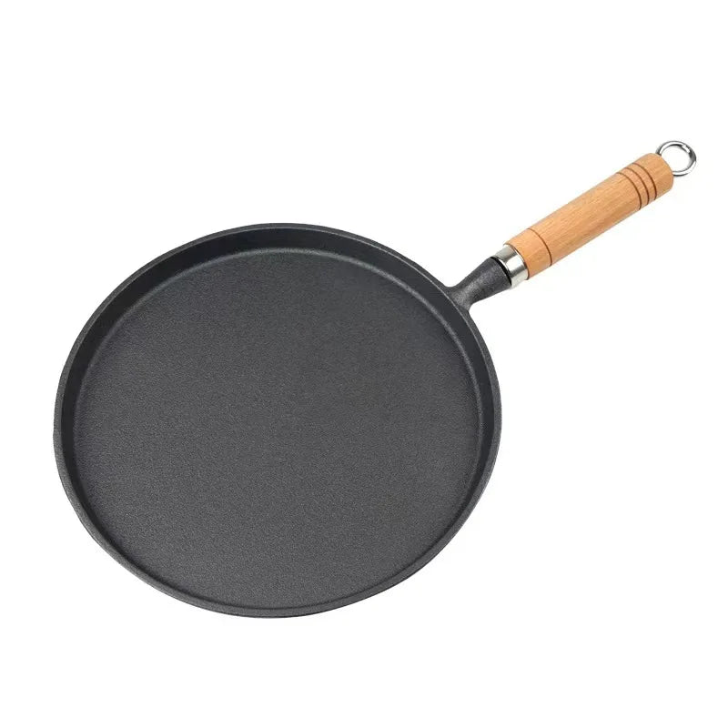 Poêle en fonte en forme de plaque de cuisson -
