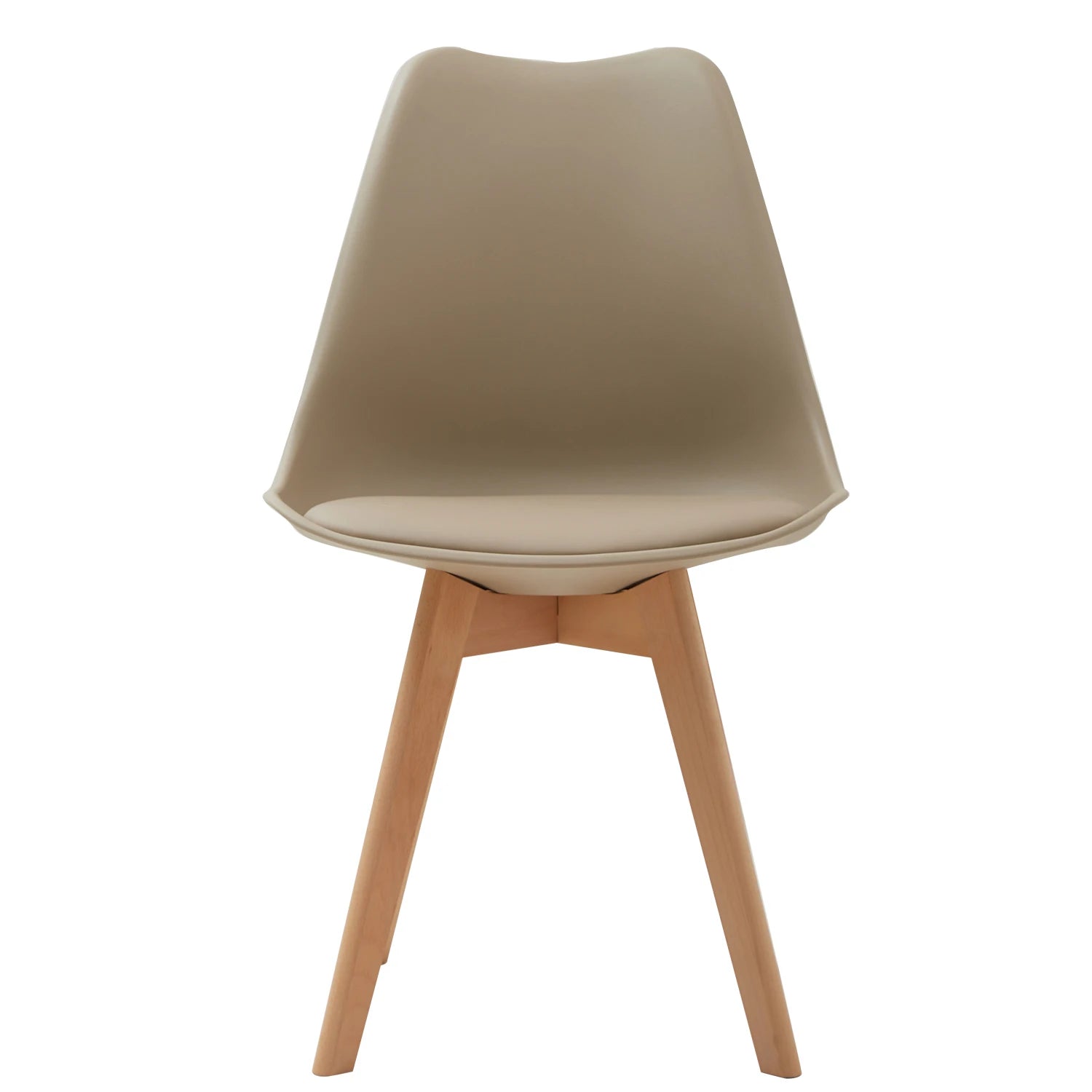 Chaise salle à manger scandinave nordique en plastique de luxe 4 pièces -