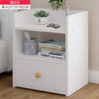 Table de nuit bibliothèque en bois - D - 33x26x40cm