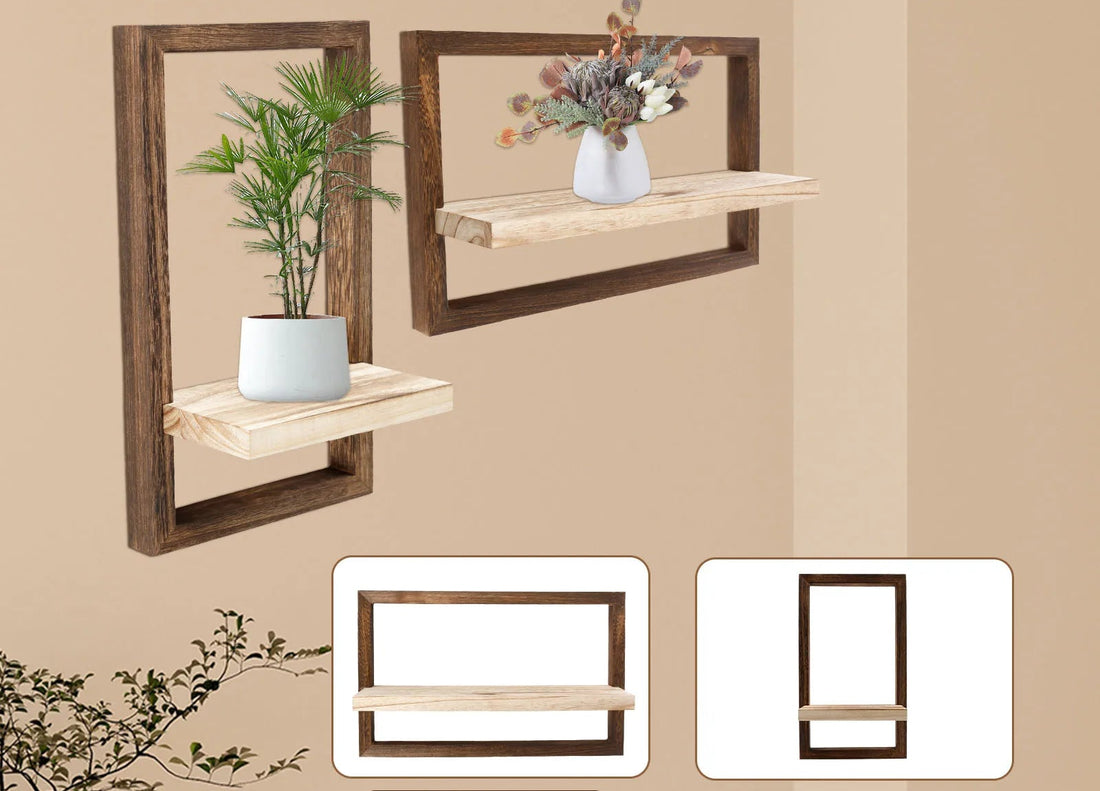étagère murale carré 2 Pcs -