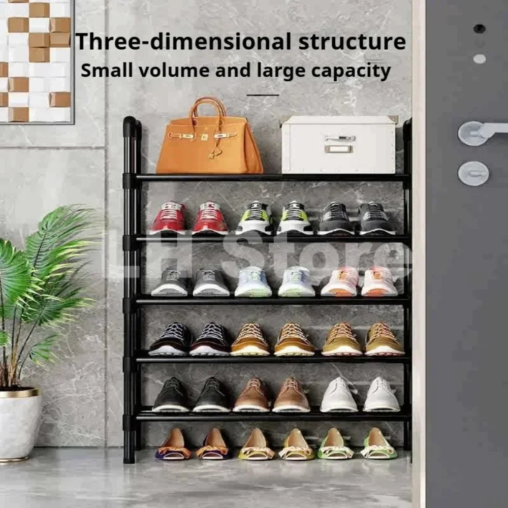 Étagère chaussures en métal à 8 niveaux -