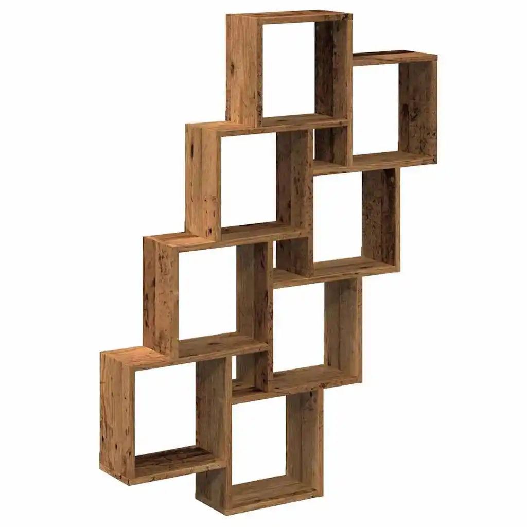 Grande étagère murale 90x15x119 cm - Marron A