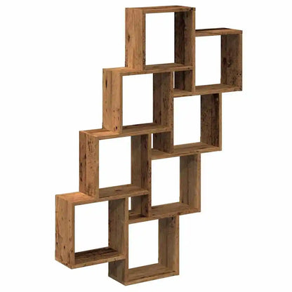 Grande étagère murale 90x15x119 cm - Marron A
