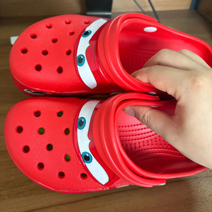 Crocs cars 95 McQueen avec jibbitz et fourrure interne -