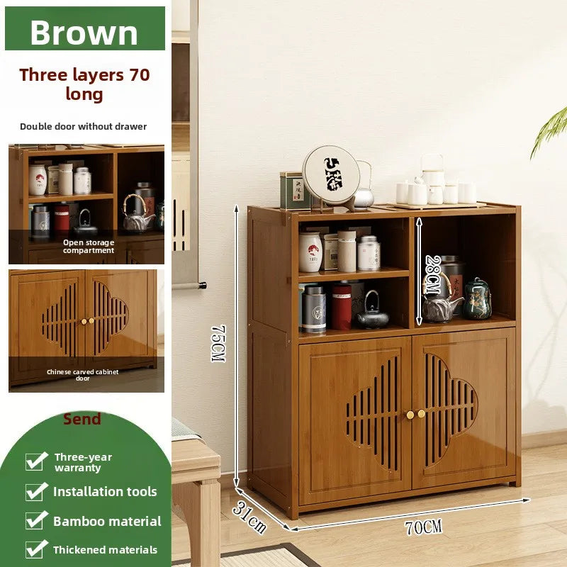 Meuble de rangement à casier marron - F