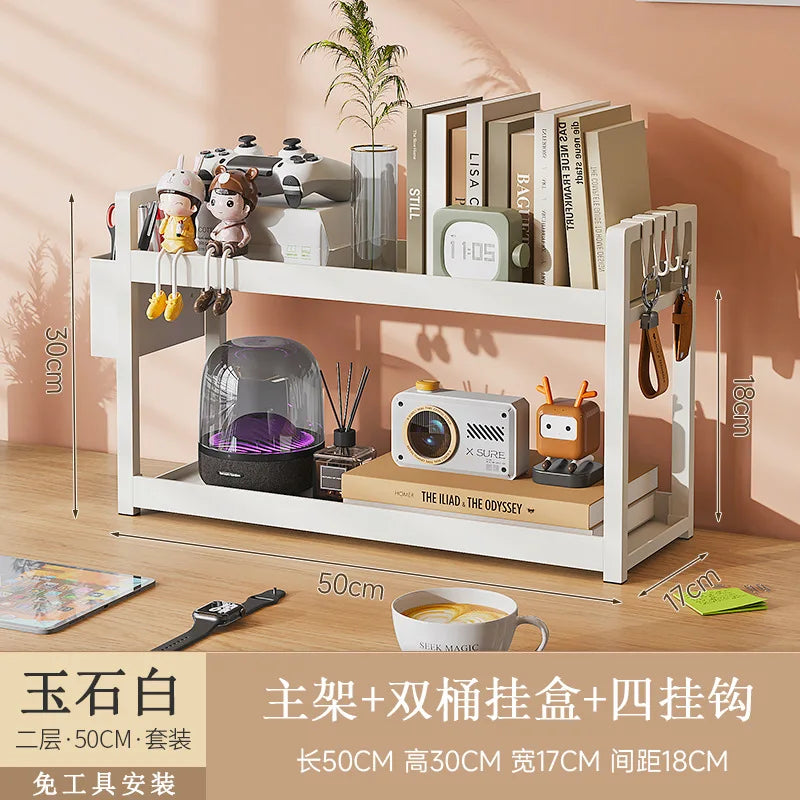 étagère bureau pour fourniture - 2Tier Blanc 50mB