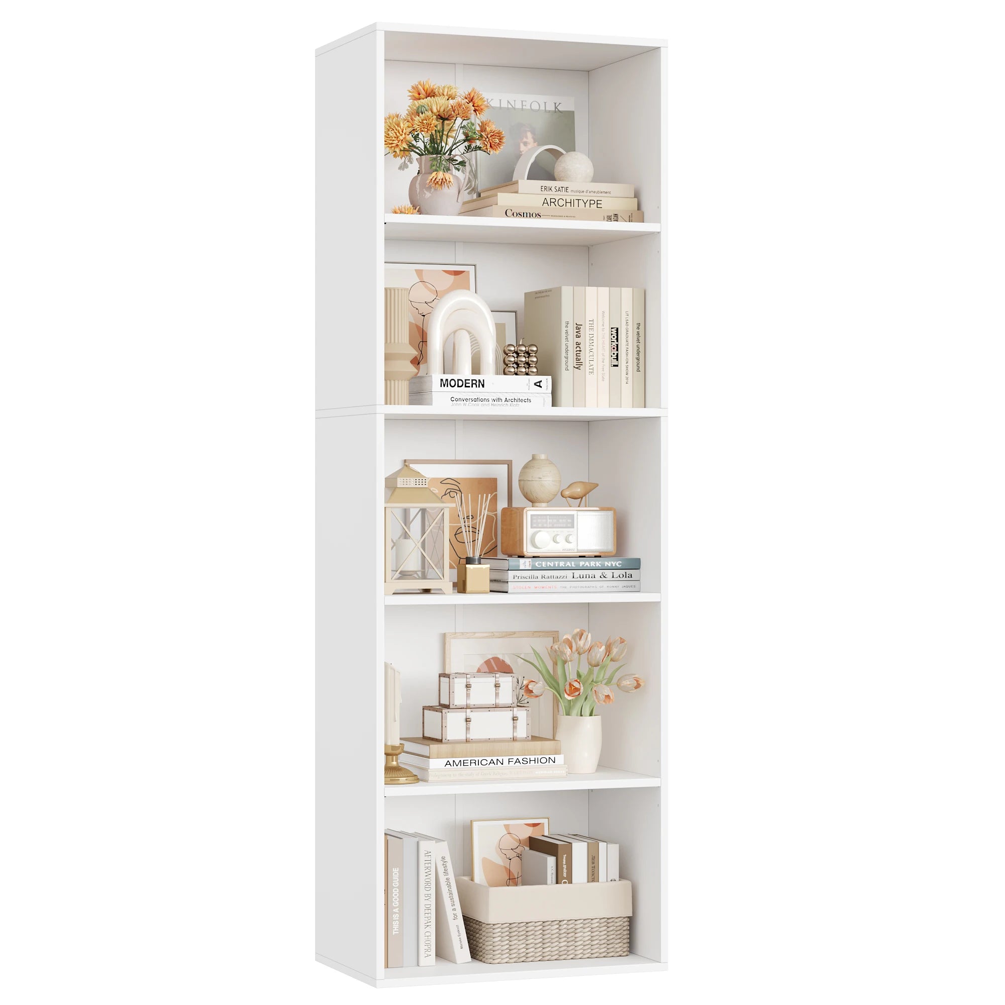 Meuble de rangement à fourniture 48x30x159cm - Blanc Meuble de rangement