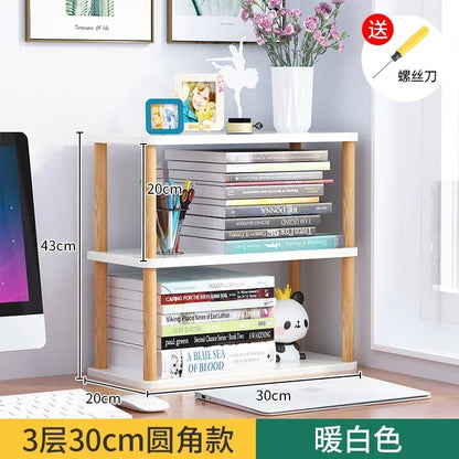 étagère bureau d'angle en bois de qualité - 3 couches 30cm A