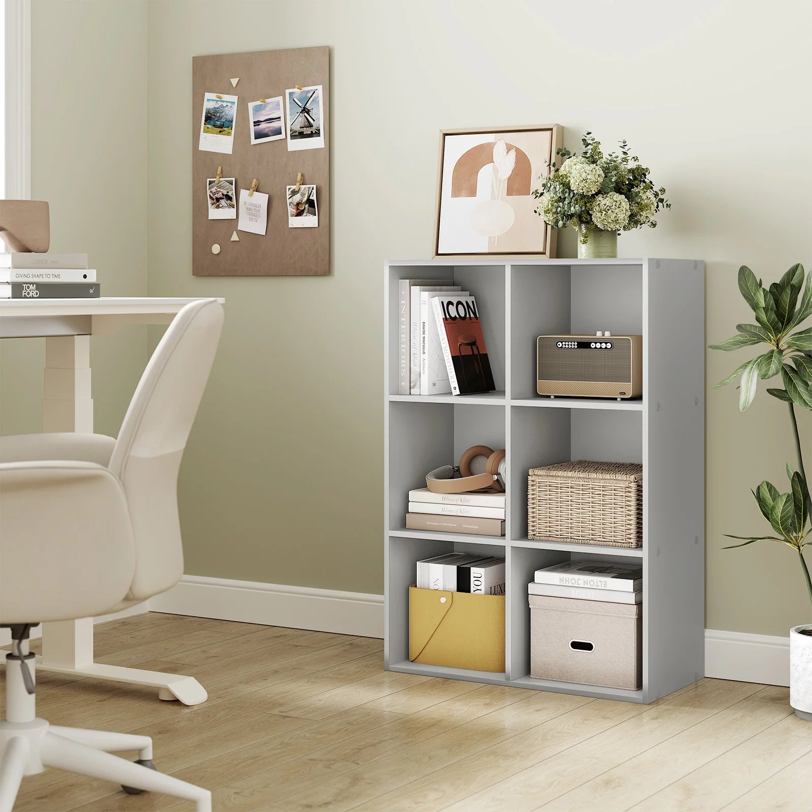 Étagère cube rangement en bois -