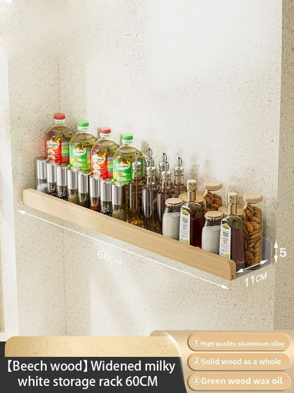 étagère murale bois massif - vendu à l'unité - Bois blanc 60cm